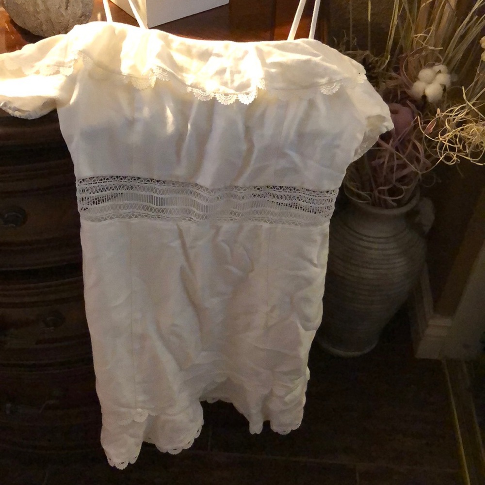 White off the shoulder dress